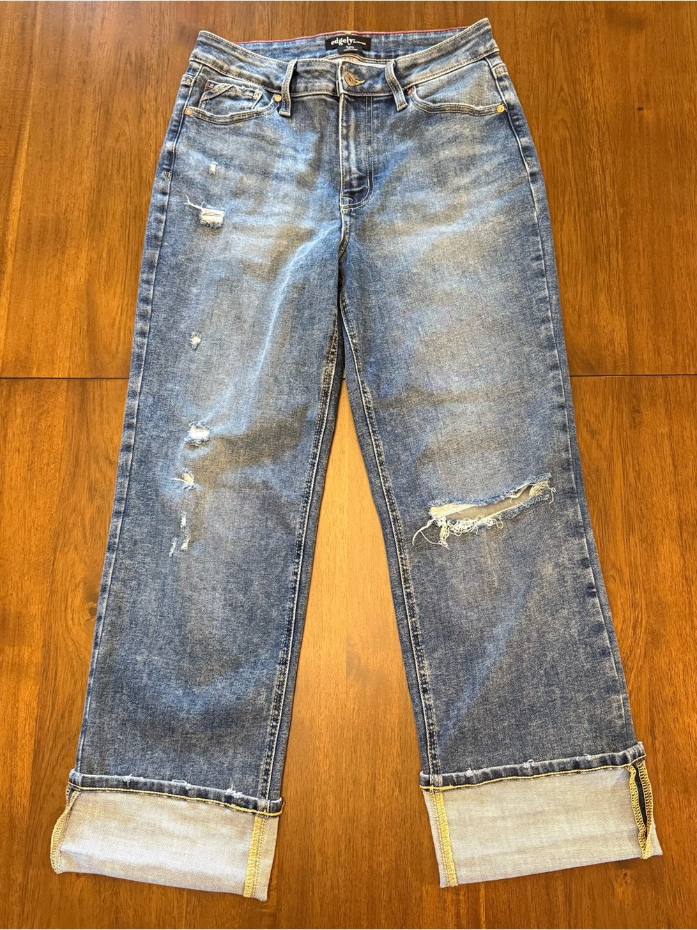 Cozy Casual High-Rise Wide Leg Jeans in Light Blue by Gap